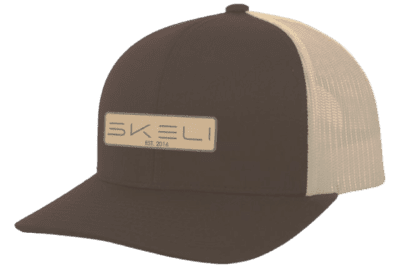 SKELI™ LOGO TRUCKER HAT / KHAKI BROWN